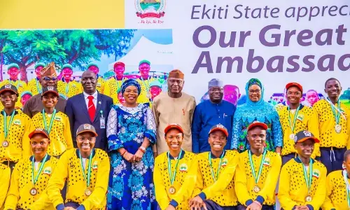 Gov. Oyebanji pledges cash gifts to Ekiti athletes Gov. Oyebanji pledges cash gifts to Ekiti athletes