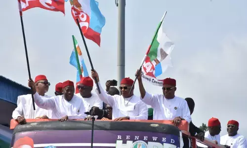 Tinubu, Ganduje, flag off APC’s governorship campaign in Imo