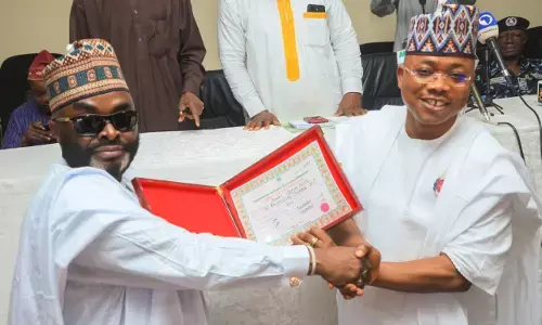 INEC presents certificates of return to Kogi governor-elect, Usman Ododo, deputy