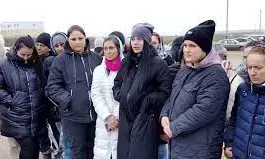 Wives of mobilised soldiers protest Putin, demand return of husbands