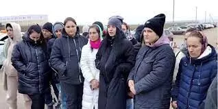 Wives of mobilised soldiers protest Putin, demand return of husbands