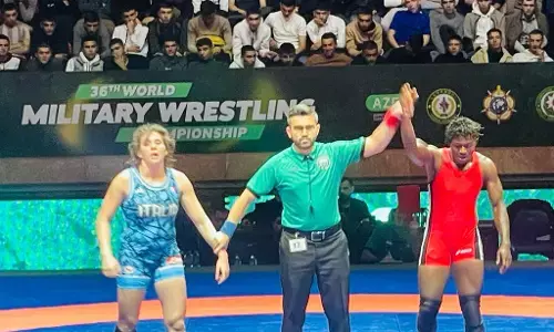 Triumphant military wrestlers return home, promise to make Nigeria proud