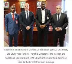 French minister expresses support for EFCC’s anti-graft war