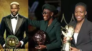 CAF Awards: NPFL, Nigeria Pitch Awards bosses congratulate Osimhen, Oshoala