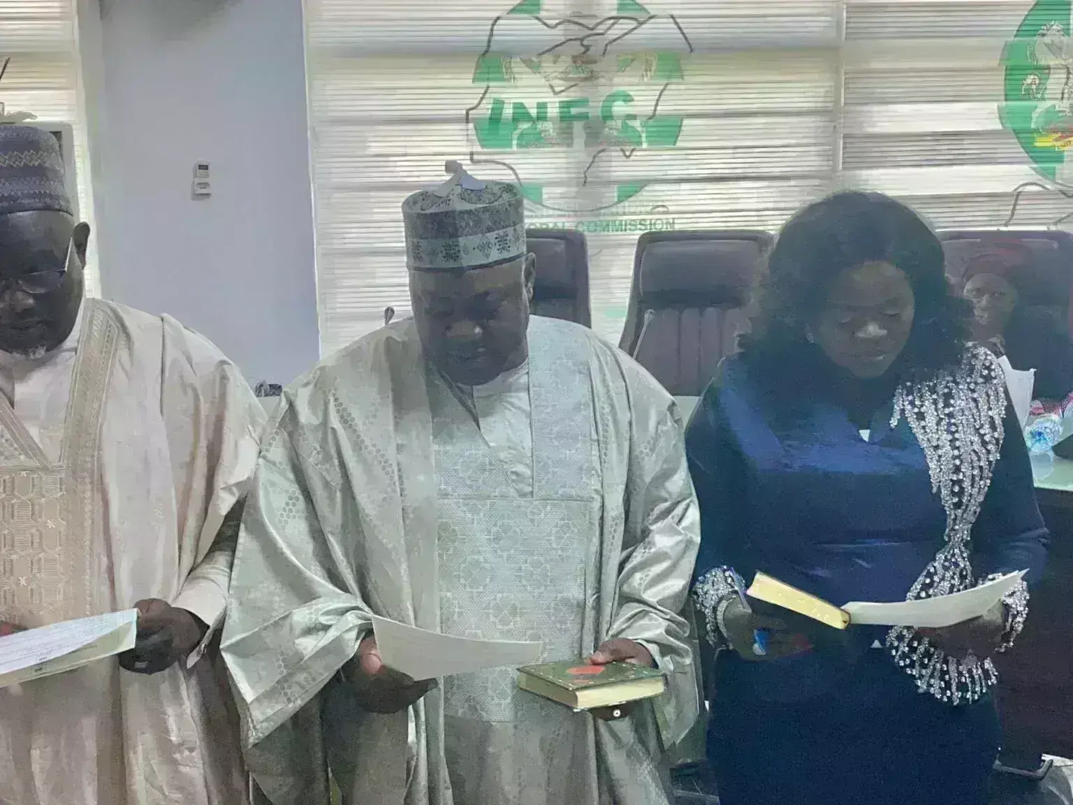 9 newly appointed INEC RECs sworn in 9 newly appointed INEC RECs sworn in