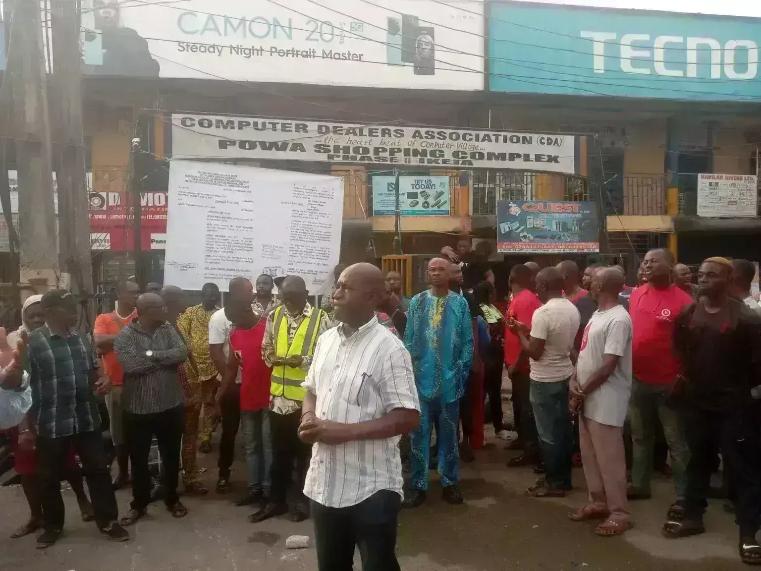 Traders’ protest paralyses activities at Computer Village