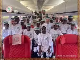 2023 AFCON: Super Eagles land in style in Abidjan