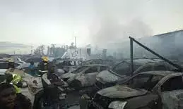 Fire guts mechanic workshop in Anambra