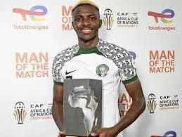 Osimhen wins Man of the Match After beating Cote dIvoire