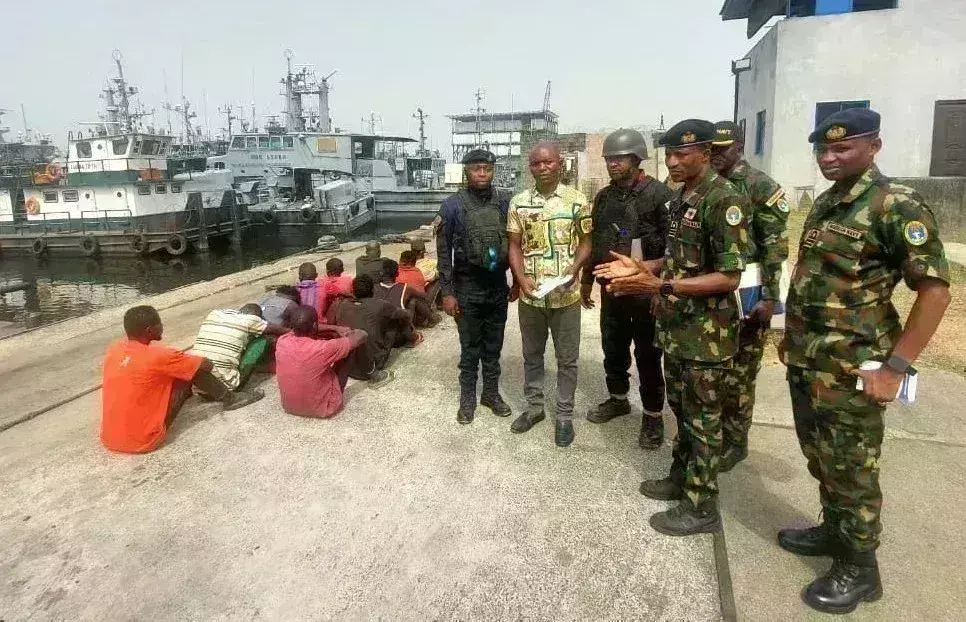 Navy arrests 11 suspects for attempting to construct illegal refinery