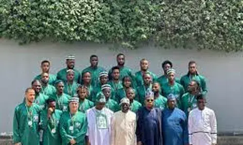 Breaking: Tinubu confers MON award on Super Eagles players
