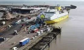 2 arrested after migrants found in lorry at UK ferry port