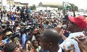 Gov Makinde joins workers protest, says there’s hunger, anger in Nigeria