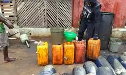 Navy arrests suspected oil thief enroute Cameroon with 15,500 litres of PMS