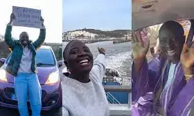 Pelumi Nubi, London to Lagos solo driver, receives heroic welcome