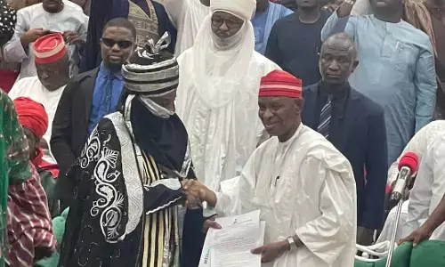 Breaking: Sanusi Receives Appointment Letter, Turbaned As Emir Of Kano