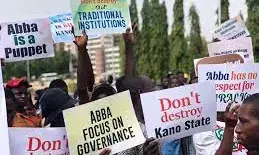 Protest Rocks Presidential Villa National Assembly Over Reinstatement Of Sanusi