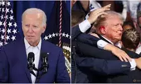 Biden warns of political violence after attack on Trump