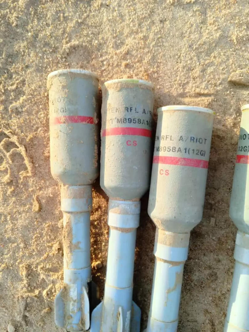 Police discover 6 projectile grenades abandoned by terrorists