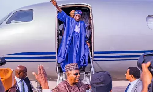 Tinubu returns from Saudi Arabia