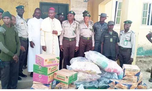 Yuletide: Yola Catholic Diocese donates gifts to inmates