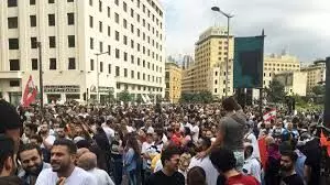 Mass protest in Beirut due to dire economic situation
