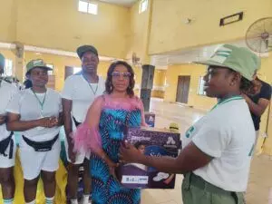 NYSC member donates 300 sanitary pads to colleagues at Edo Camp