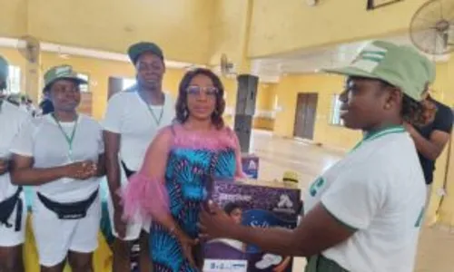 NYSC member donates 300 sanitary pads to colleagues at Edo Camp