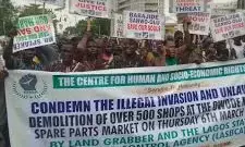 CHSR seeks justice for demolished market traders in Lagos