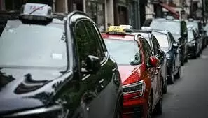 German taxi drivers protest for stricter rules for car-hire platforms German taxi drivers protest for stricter rules for car-hire platforms