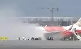 Air India auxiliary power unit catches fire after landing