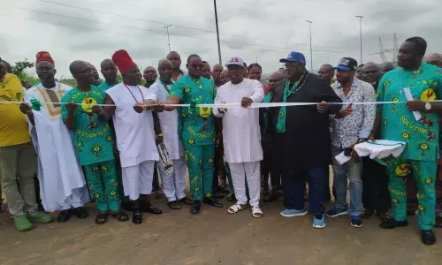 Electrical dealers construct road in Anambra community