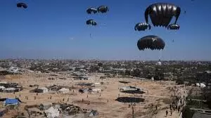 Netherlands begins aid airdrop into Gaza