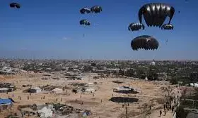 Netherlands begins aid airdrop into Gaza