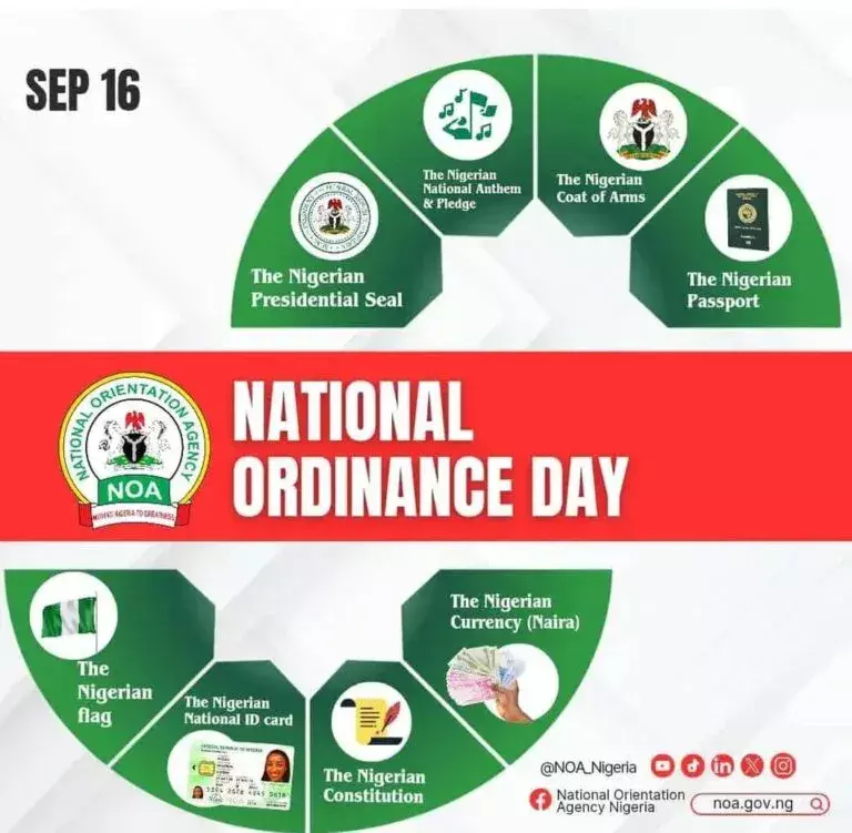 Ordinance day: NOA urges Nigerians to respect national symbols