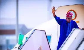 ‎Tinubu departs Abuja for Rome to attend Aqaba security summit