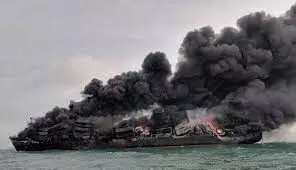 Sri Lanka Warned of Acid Rain Due to Burning Foreign Vessel