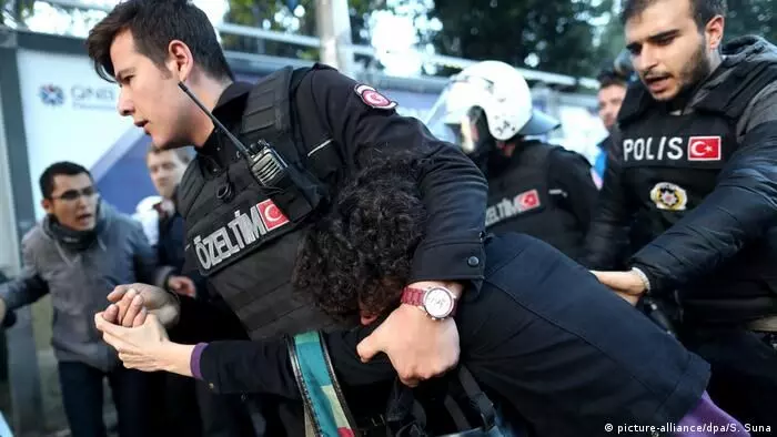 Turkish Police detain students for housing protests Turkish Police detain students for housing protests