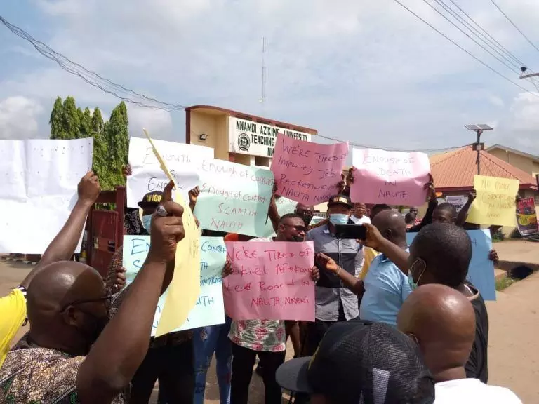 Group Protests Against Alleged Racketeering