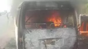 Passengers Burnt to Death in an Accident