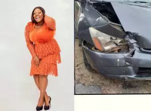 Popular OAP Lolo 1 and her Children Survive Car Accident
