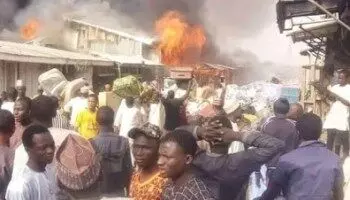 Fire Guts Oro Central Market in Kwara