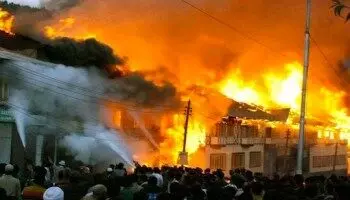Fire Guts 4 Container Shops in llorin