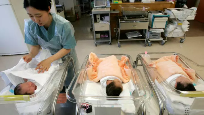 South Korean births of male newborns decline