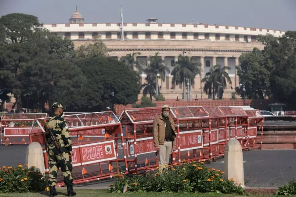 India Police Stop Farmers Disrupting Budget Day