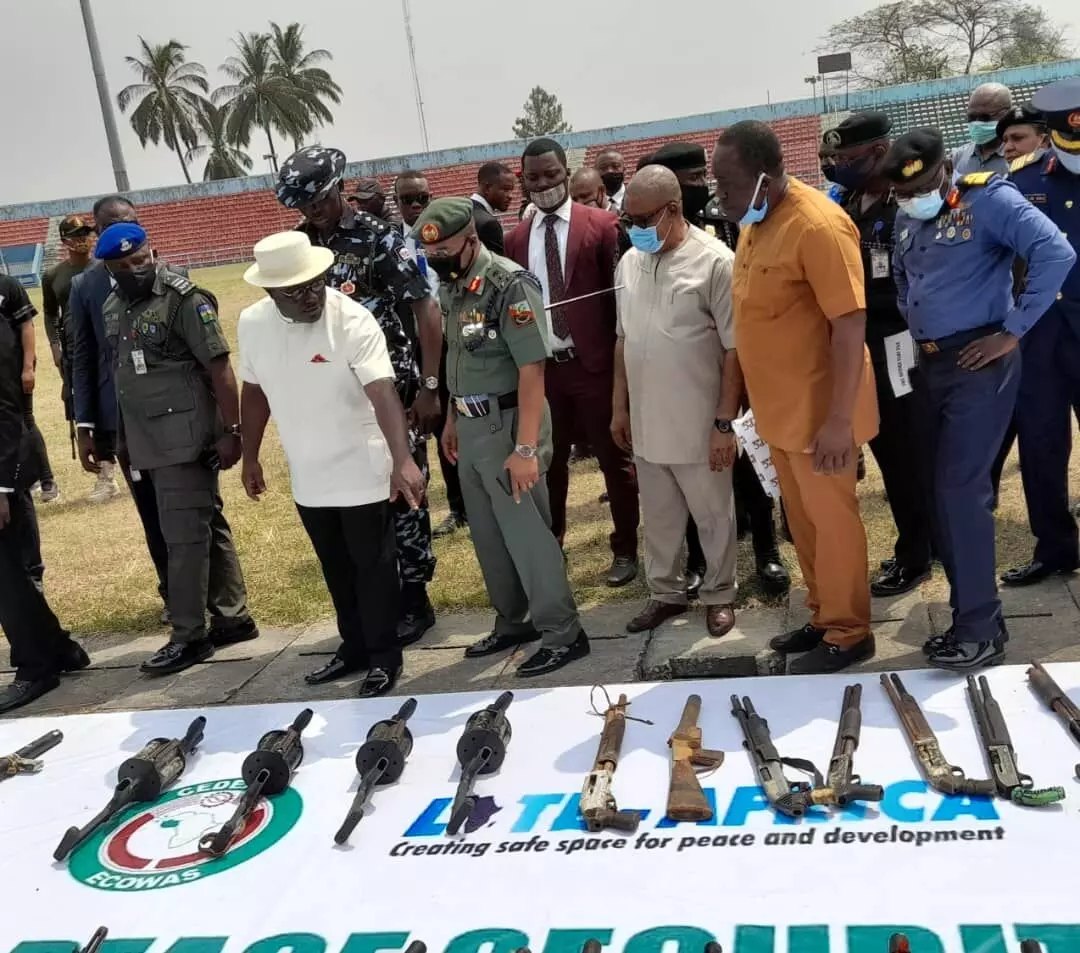 EU-ECOWAS begins destruction of 260 arms, 5510 weapons in Calabar EU-ECOWAS begins destruction of 260 arms, 5510 weapons in Calabar