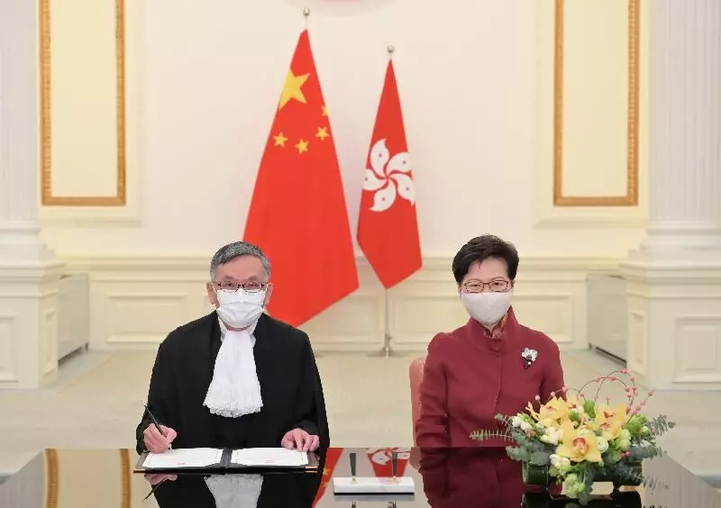 Hong Kong swears in  Court of Final Appeal new CJ
