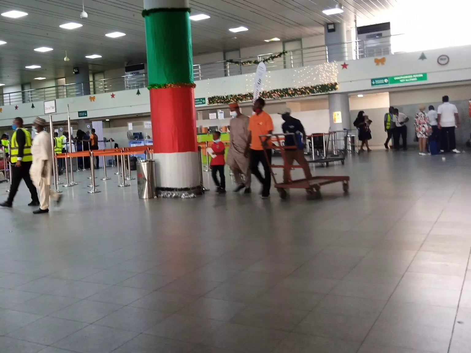 New year end: Abuja airport receives surge of in-bound passengers
