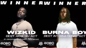 Wizkid, Burna boy win big at Mobo awards 2020
