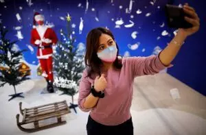 Tokyo pop-up mask store lures shoppers with festive face coverings